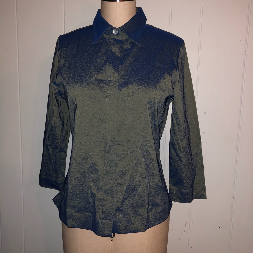 Reflections Holographic Button Down